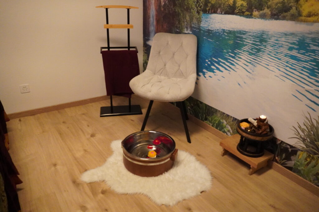 Fussbad und Massage